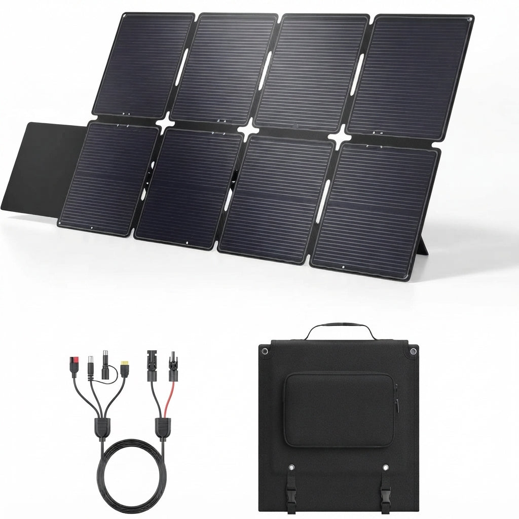 200W Portable Solar Panel for Power Station Generator, Ultra Light Flexible