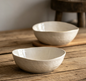 Vintage Off-white Distressed Large-capacity Salad Soup Bowl